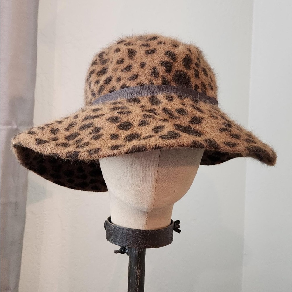Leopard Mohair Hat